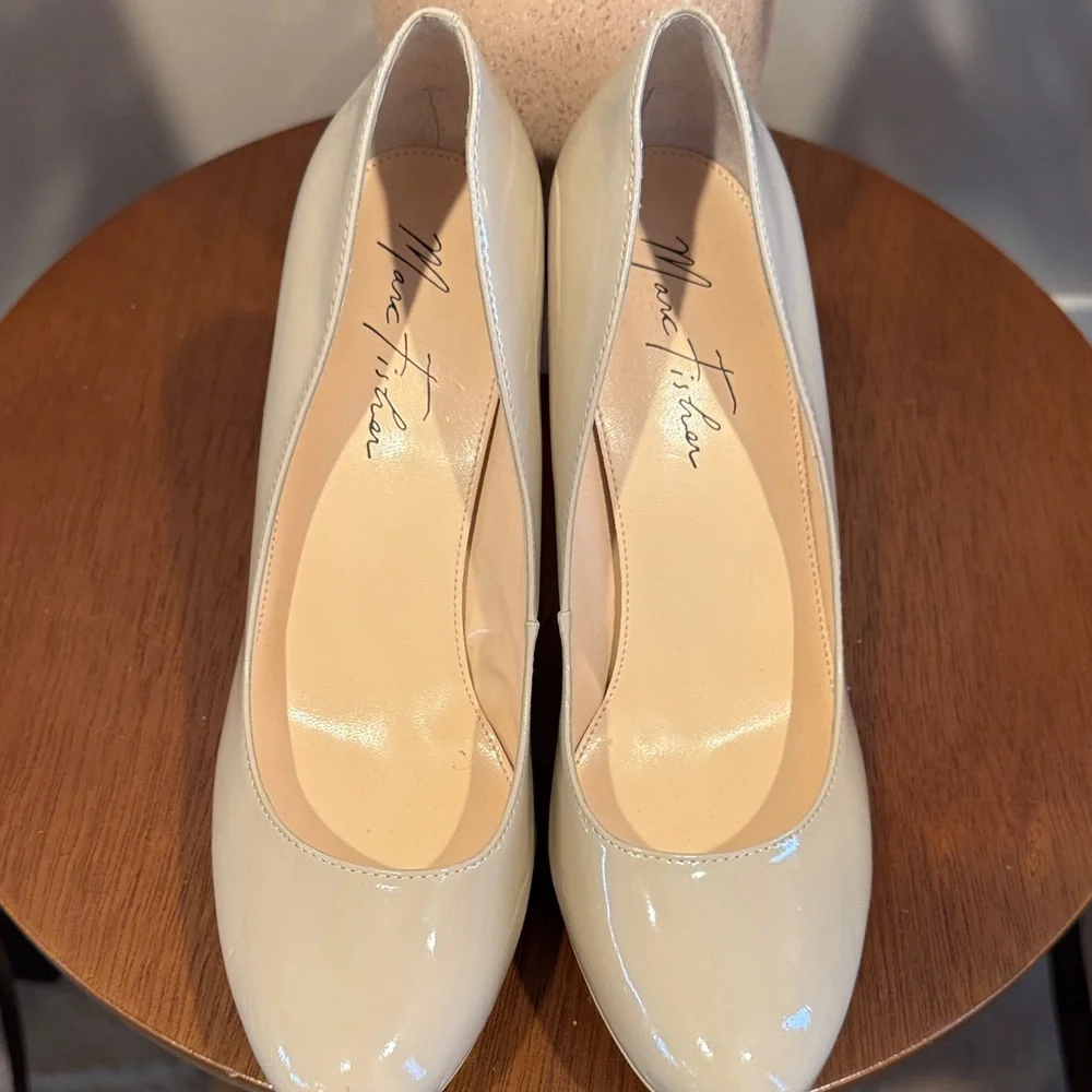 Marc Fisher Beige Women's Heels - Picture 5 of 6